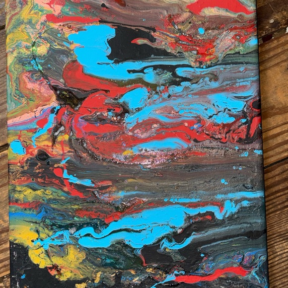 Abstract Multicolor Canvas Art
